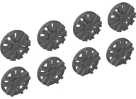Plaatje in Gallery viewer laden, LEGO® Wiel Accessoire Donker Blauwachtig Grijs 24308