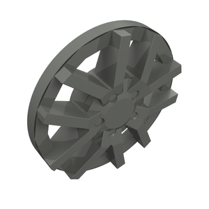 LEGO® Wiel Accessoire Donker Blauwachtig Grijs 24308a