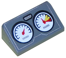 Plaatje in Gallery viewer laden, LEGO® Dakpan met Motief Donker Blauwachtig Grijs 85984pb100