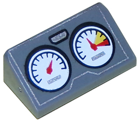 LEGO® Dakpan met Motief Donker Blauwachtig Grijs 85984pb100