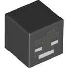 LEGO® los onderdeel Hoofd Aangepast Zwart 19729pb011