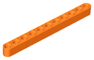 Plaatje in Gallery viewer laden, LEGO® los onderdeel Technische Hefbalk in kleur Oranje 32525