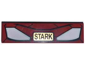 LEGO® los onderdeel Tegel met Motief Donkerrood 2431pb407