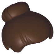 Plaatje in Gallery viewer laden, LEGO® los onderdeel Haar in kleur Donker Bruin 93217