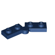 Plaatje in Gallery viewer laden, LEGO® los onderdeel Scharnier in kleur Donkerblauw 2429c01
