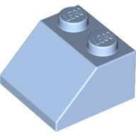 Plaatje in Gallery viewer laden, LEGO® los onderdeel Dakpan Algemeen Helder Lichtblauw 3039