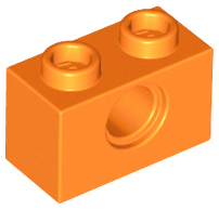 Plaatje in Gallery viewer laden, LEGO® los onderdeel Technische Steen in kleur Oranje 3700
