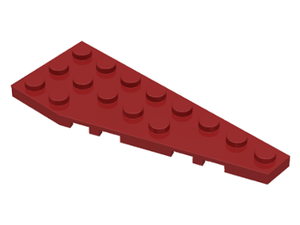 LEGO® los onderdeel Wig Plaat in kleur Donkerrood 50304