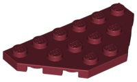 Plaatje in Gallery viewer laden, LEGO® los onderdeel Wig Plaat in kleur Donkerrood 2419