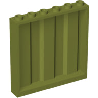 Plaatje in Gallery viewer laden, LEGO® los onderdeel Paneel in kleur Olijfgroen 23405