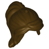 Plaatje in Gallery viewer laden, LEGO® los onderdeel Haar in kleur Donker Bruin 92257