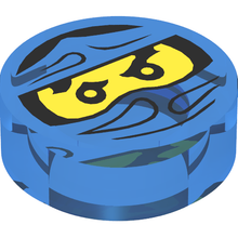 Plaatje in Gallery viewer laden, LEGO® Tegel Rond met Motief 98138pb039