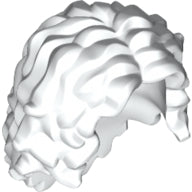Plaatje in Gallery viewer laden, LEGO® los onderdeel Haar in kleur Wit 20595