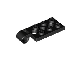 LEGO® los onderdeel Scharnier in kleur Zwart 98286