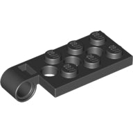 LEGO® los onderdeel Scharnier in kleur Zwart 98286