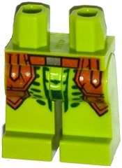 LEGO® los onderdeel Benen met Motief Limoen 970c00pb0523