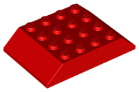 LEGO® los onderdeel Dakpan Algemeen in kleur Rood 32083
