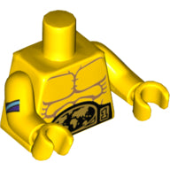 LEGO® los onderdeel Lijf met Motief Geel 973pb2214c01
