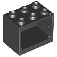 LEGO® los onderdeel Container in kleur Zwart 4532b