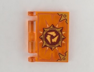 LEGO® Accessoire met Motief Doorzichtig Oranje 24093pb007
