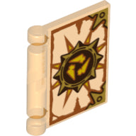 LEGO® Accessoire met Motief Doorzichtig Oranje 24093pb007