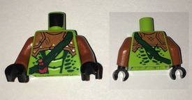 LEGO® los onderdeel Lijf met Motief Limoen 973pb2480c01