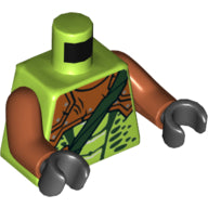 Plaatje in Gallery viewer laden, LEGO® los onderdeel Lijf met Motief Limoen 973pb2480c01