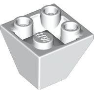 LEGO® los onderdeel Dakpan Omgekeerd in kleur Wit 3676