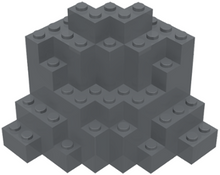 Plaatje in Gallery viewer laden, LEGO® los onderdeel Rots Donker Blauwachtig Grijs 23996
