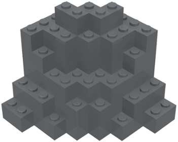 LEGO® los onderdeel Rots Donker Blauwachtig Grijs 23996