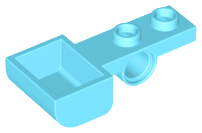 LEGO® los onderdeel Plaat Aangepast Medium Azuurblauw 88289