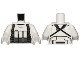 LEGO® los onderdeel Lijf met Motief Wit 973pb2223c01