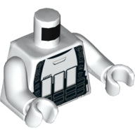 LEGO® los onderdeel Lijf met Motief Wit 973pb2223c01