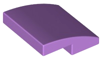 LEGO® los onderdeel Dakpan Gebogen Medium Lavendel 15068