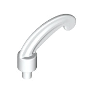 LEGO® los onderdeel Hoofddeksel Accessoire Wit 4502a