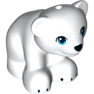 Plaatje in Gallery viewer laden, LEGO® los onderdeel Landdier in kleur Wit 14732pb03