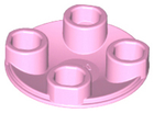 LEGO® los onderdeel Plaat Rond in kleur Fel Roze 2654