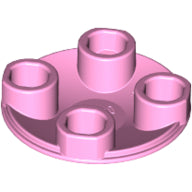 LEGO® los onderdeel Plaat Rond in kleur Fel Roze 2654