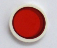 Plaatje in Gallery viewer laden, LEGO® los onderdeel Tegel Rond met Motief Wit 14769pb113