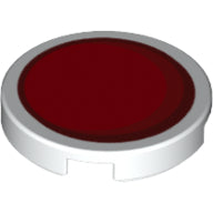 Plaatje in Gallery viewer laden, LEGO® los onderdeel Tegel Rond met Motief Wit 14769pb113
