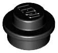 Plaatje in Gallery viewer laden, LEGO® los onderdeel Plaat Rond in kleur Zwart 4073