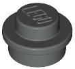 LEGO® los onderdeel Plaat Rond in kleur Donkergrijs 4073