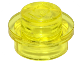LEGO® los onderdeel Plaat Rond Doorzichtig Geel 4073