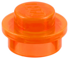 LEGO® los onderdeel Plaat Rond Doorzichtig Neon Oranje 4073