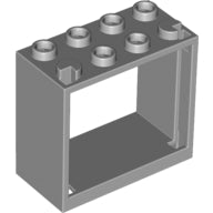 Plaatje in Gallery viewer laden, LEGO® los onderdeel Raamkozijn Licht Blauwachtig Grijs 60598