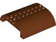 LEGO® los onderdeel Dakpan Gebogen Roodachtig Bruin 54095