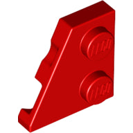 LEGO® los onderdeel Wig Plaat in kleur Rood 24299