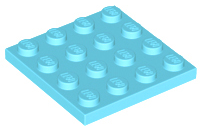 LEGO® los onderdeel Plaat Algemeen Medium Azuurblauw 3031