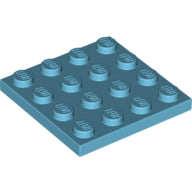 Plaatje in Gallery viewer laden, LEGO® los onderdeel Plaat Algemeen Medium Azuurblauw 3031