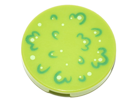 LEGO® los onderdeel Tegel Rond met Motief Limoen 14769pb093